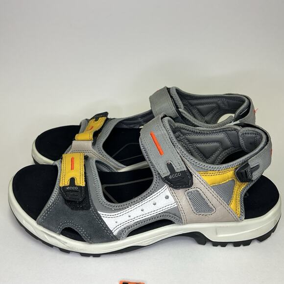Ecco Offroad Yucatan Mens 11 Sandals Yellow Gray Hiking Sports Comfort Support main image 11